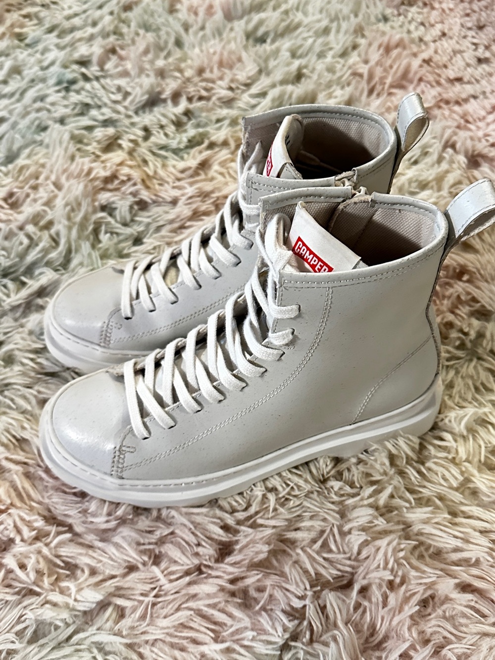 Camper Brutus White MIRUM® Ankle Boots for Women Size 38 - Picture 7 of 14